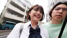 Busty girl makes out with her boyfriend's friend and shows off big tits in micro bikini