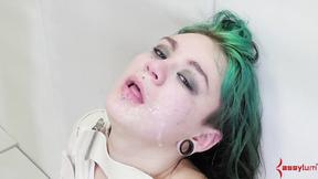 Amelia Dire in rimjob & deep throat BDSM scene