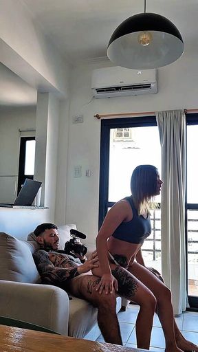 Trapped by My Stepsister's Mini Shorts: From the Floor to the Sofa Uncensored