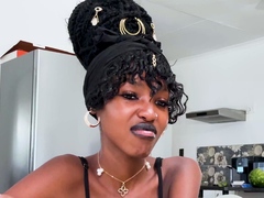Petite ebony teen on first time casting