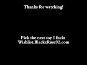 Glass DP Dildo BlackxRose92