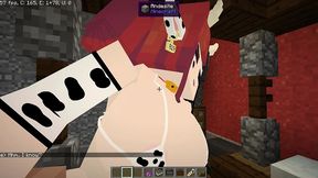minecraft jenny mod fapcraft - ellie, a goth dommy mommy with a cow bikini and tasty milkers