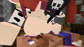 minecraft jenny mod fapcraft - ellie, a goth dommy mommy with a cow bikini and tasty milkers