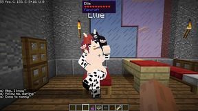 minecraft jenny mod fapcraft - ellie, a goth dommy mommy with a cow bikini and tasty milkers