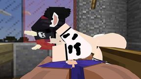 minecraft jenny mod fapcraft - ellie, a goth dommy mommy with a cow bikini and tasty milkers