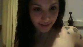 Beautiful brunette teen teased me with her perfect tits