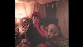 Living Doll playing while listening to Sissy Jerk Off instructions