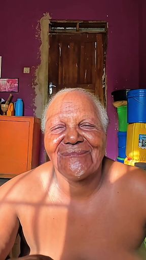 Big Beautiful Busty Granny Wanted to Taste My Cum