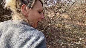 A good fuck while we take a walk