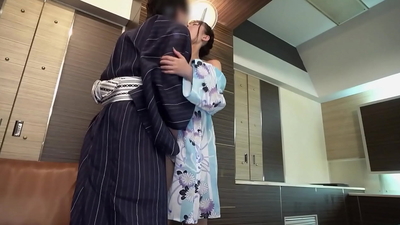 Slut Maya straddles her best friend's penis in a neat yukata
