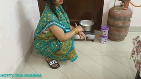 XXX Desi Village Bhabhi Having Sex with Her Dever When She Was Cooking in the Kichen