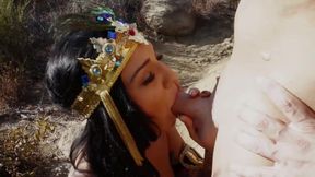 Amazon queen banged in the woods