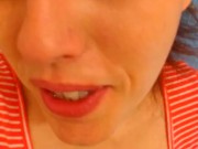 OLD PINKMOONLUST Big Floppy Ass Hairy White Girl PAWG Dirty Talks About Being Sweaty Strips Bathroom