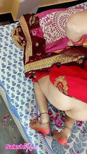 My Suhagraat Wale Din Mere Jeth Ji ne Kamre me Aake Meri Pyass chut ko pani pilaya Dulhan chod daali, Full Hindi video Viral