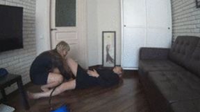 SHE INFLATED MY BODY THROUGH MY PUSSY TILL I CUM 4 BI