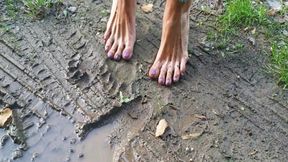 Wild dirty big feet