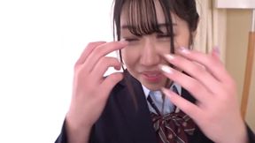 Insane Japanese Cunnilingus: Brunette's HD Fingerbang Fiesta