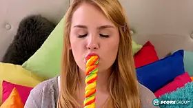 Cute Blonde Natalie Knight Introduces You to Her Sugar Slit