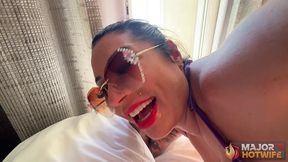 monica santhiago gets pounded and swallows rome major’s cum!