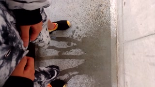 Standing on concrete