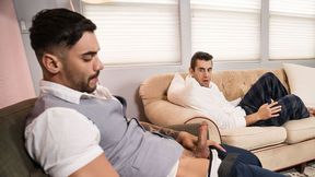 Submissive guy fucked by his shrink guy