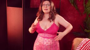 Try on Haul for Chubby MILF: Lace Lingerie Transparent Dress