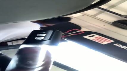 Dick flash in bus