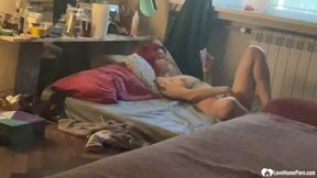 Redhead babe getting fucked hard