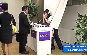 Asian teen fucked at her new job