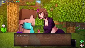 Hornycraft Minecraft Parody - Steve Gets Sloppy Handjob From Jenny for a Diamond
