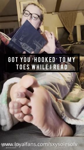 Got You 'Hooked' on My Big Toes While I Read