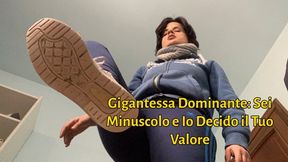 Gigantessa Dominante: Sei Minuscolo e Io Decido il Tuo Valore