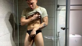 Deep Anal Fuck Glass Dildo