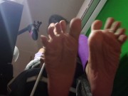 POV: Watching me scrunch my feet from the ground