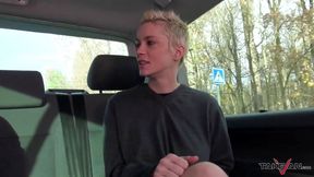 Sex addict chick gets the best fuck of her life in the van