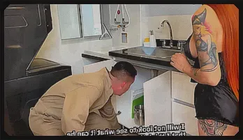 Seductive Latina MILF Takes on Plumber's Big Tool