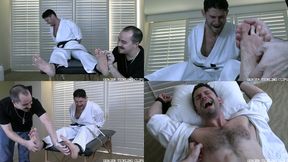 Karate Instructor Leo Tied and Tickled
