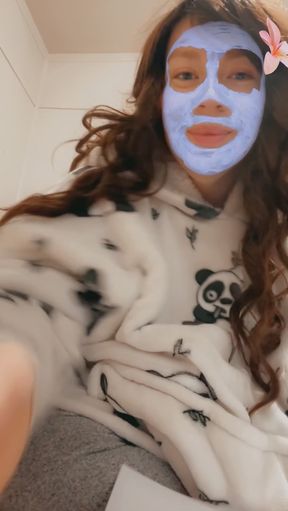 Blue face mask
