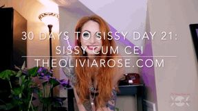 30 Days To Sissy Day 21: Sissy Cum CEI (4K)