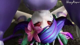 SleepyKeeper's Big Tits & Futa Soraka Get Wet and Wild in Neeko's Throat