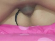 fallándole el culito apretado de mi compañera de la u, Le paso la tarea y me corro dentro su culo.