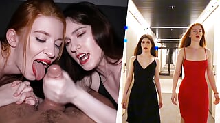 Stunning vampires get to the cock