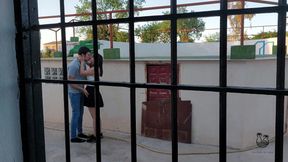 Fucked in public while we are watched from the window