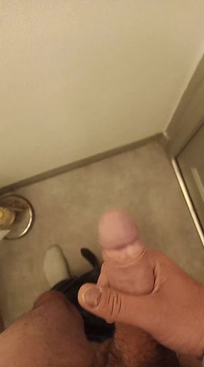 Handjob in the toilet