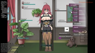 Seles gets stuck in a chairtie