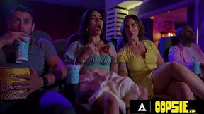 Buxom Milf Siri Dahl fucked by shemale Ariel Demure in a public cinema - Adult Time