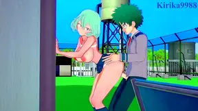 My Hero Academia – Toru & Kaoruko Seduce Izuku for Intense 3D Hentai Action