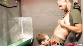 ”Two military studs Holden Hawks & Kirk Kummer have meat eating sesh in the uri”