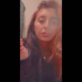 Smoking and fucking myself