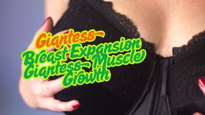 Giantess Muscle Growth With Boobs Expansion